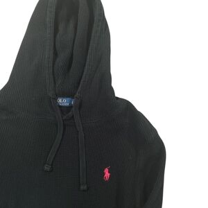 Polo by Ralph Lauren Men's Black Waffle Hoodie Size Small
